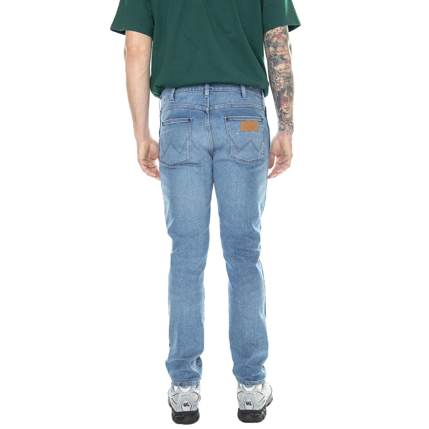 Larston Cool Twist Denim Pants - Pantaloni Denim Jeans Uomo Blu W18SYLZ70  WRANGLER 