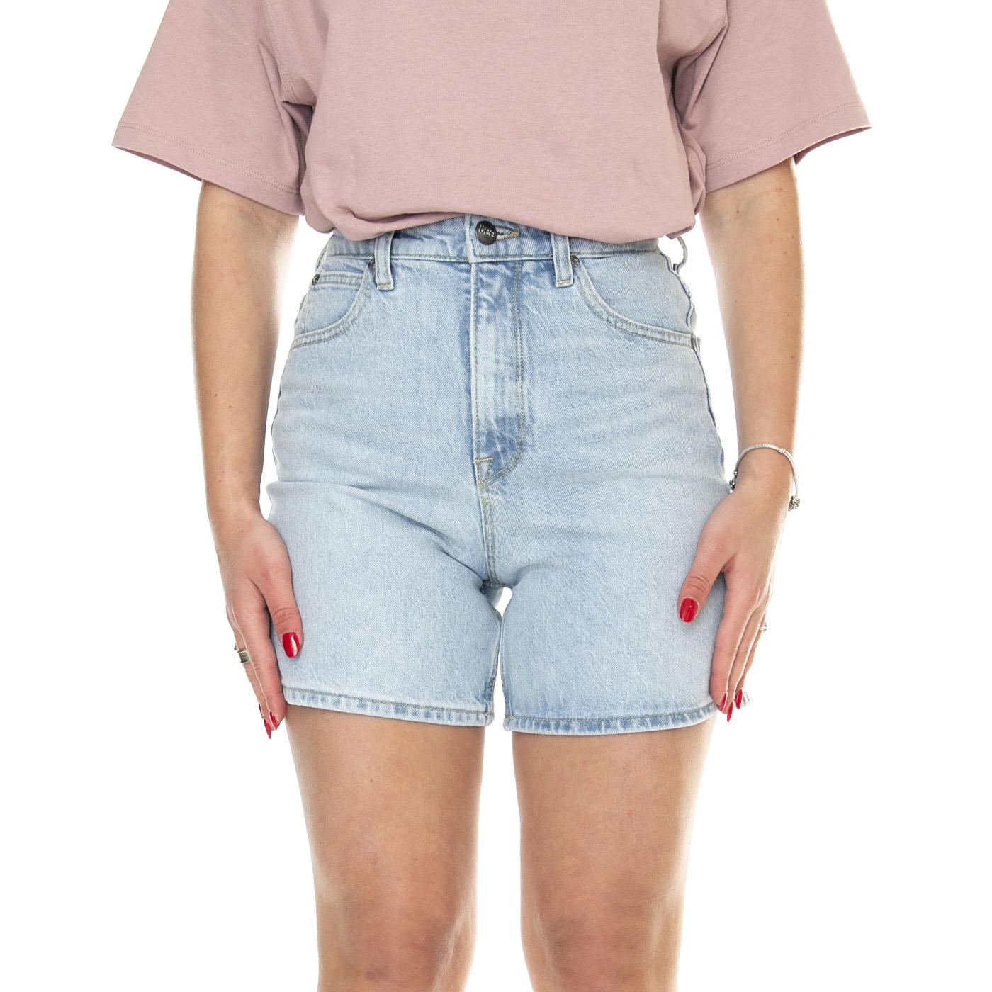Stella Short Light Story - Pantaloncini Shorts Denim Jeans Donna Blu 112348985  LEE 