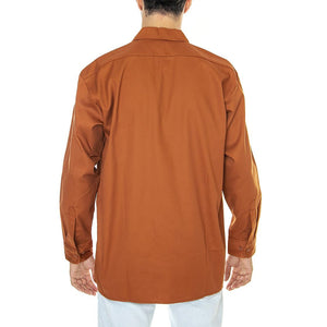 Work Shirt LS Rec Gingerbread - Camicia Uomo Marrone DK0A4Y26IEX1  DICKIES 