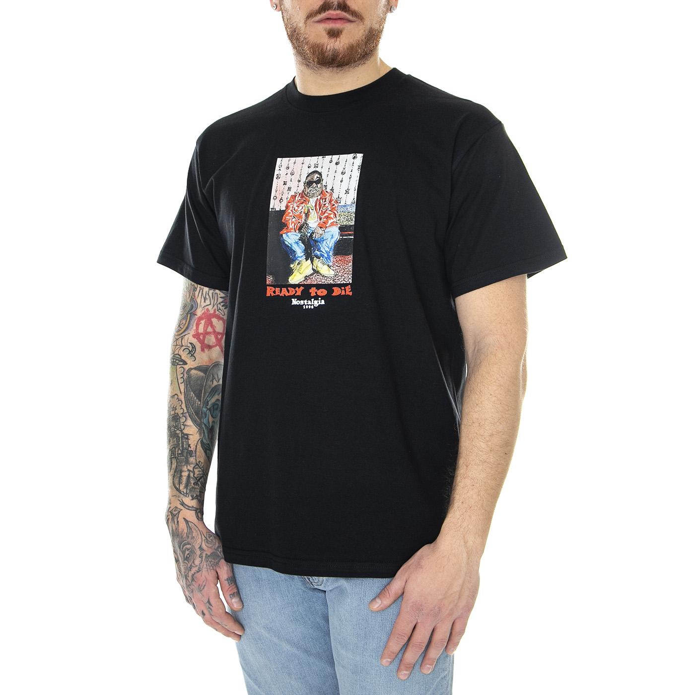 Biggie T-Shirt Black - Maglietta Girocollo Uomo Nera W22T-BIGGIE-BLK  USUAL 