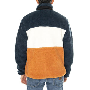 P Bear Colour Block Borg Zip T Blue Wing Teal - Giacca Uomo Multicolore PFD0050-946  PENFIELD 