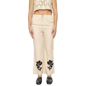 Marygold Brigitte Pants Ecru - Pantaloni Donna Beige WPT00223-ECRU  THINKING 