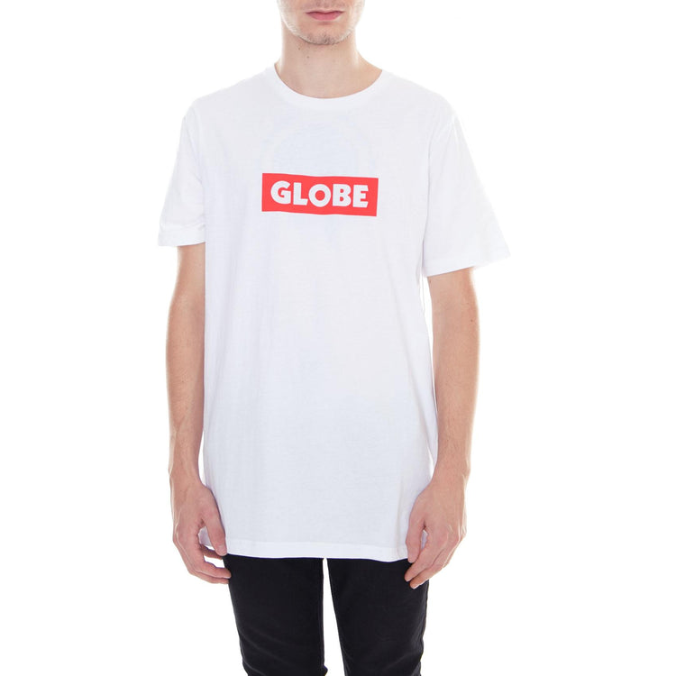 Box Tee - White - Maglietta Girocollo Uomo Bianca GB01730002-WHITE  GLOBE 