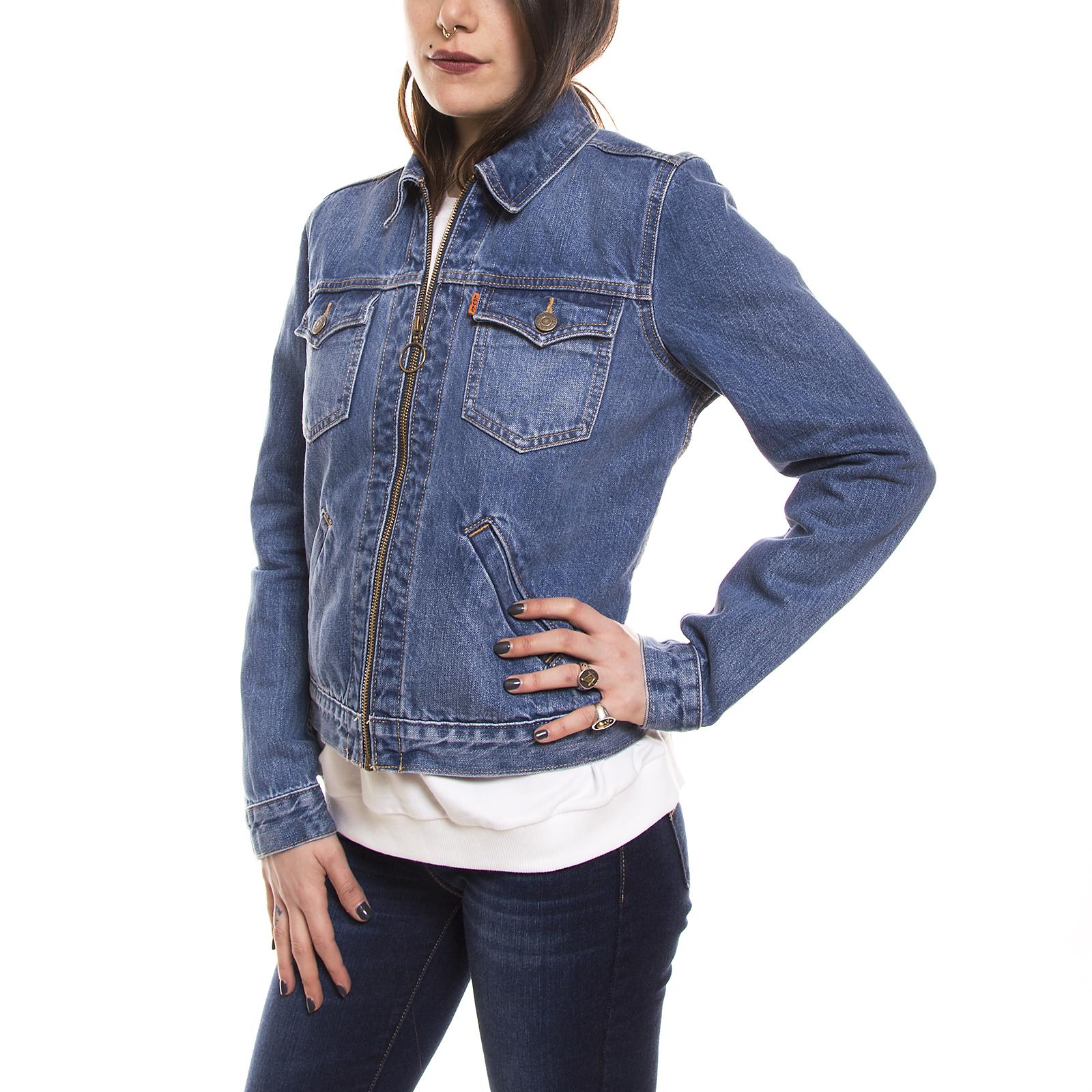 ORANGE TAB ZIP FRONT TRUCKER JACKET 32835-0002  LEVIS 