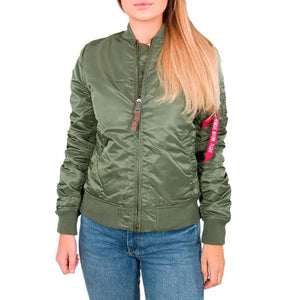W MA-1 VF 59 SAGE GREEN - Giacca Bomber Donna Verde Militare 26378_1 . ALPHA INDUSTRIES 
