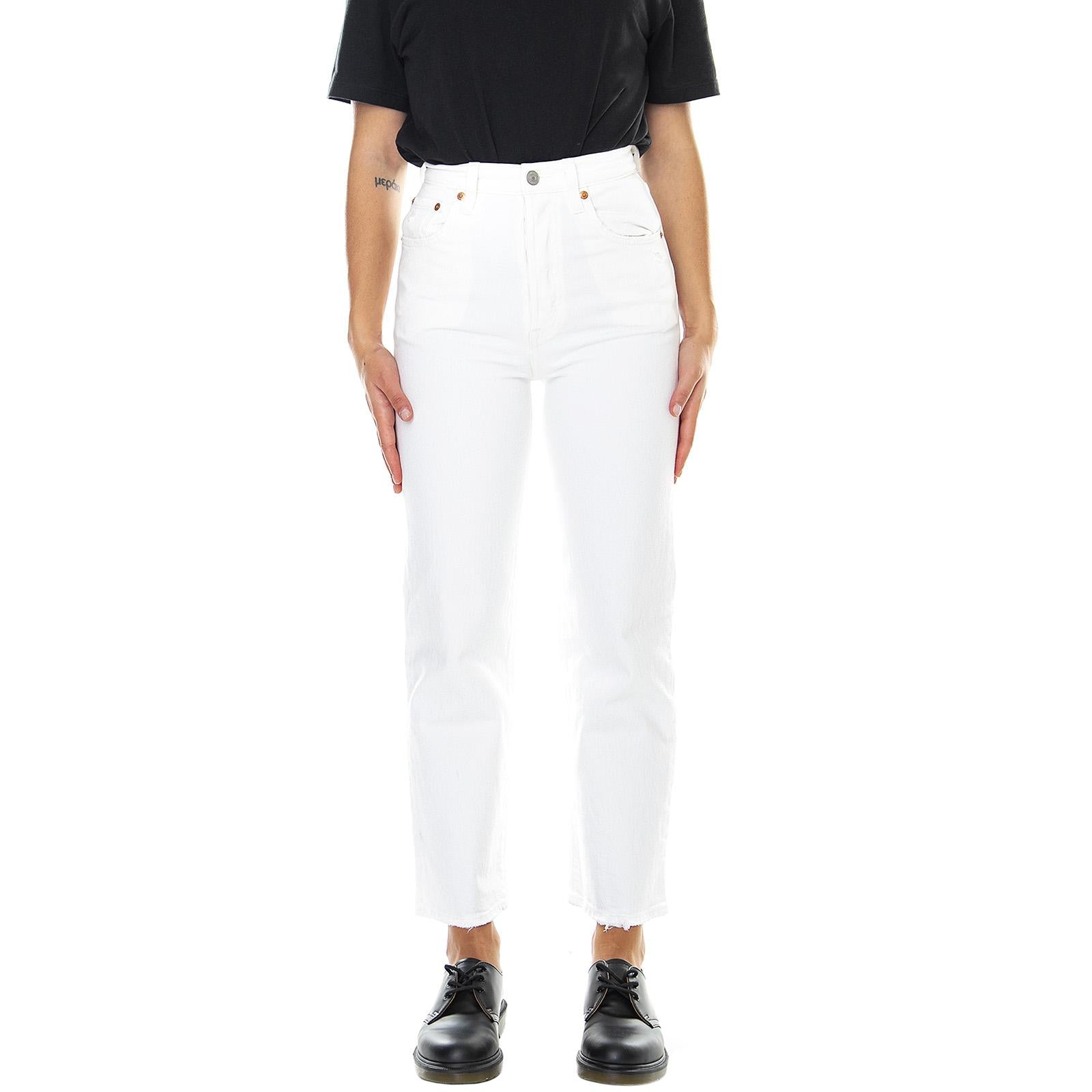 Womens Ribcage Straight Ankle - Denim Jeans Donna Bianchi 72693-0076  LEVIS 