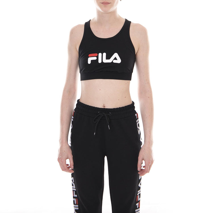 Wmn Other Crop Top - Black - Top Donna Nero 682067-002  FILA 