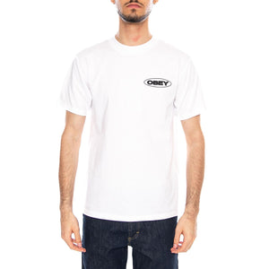 Obey Global Impact Tee White - Maglietta Girocollo Uomo Bianca 165264310 WHT OBEY 