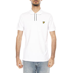 PLACKET TIPPED POLO SHIRT - Polo Uomo Bianca SP2409V 626 LYLE & SCOTT 