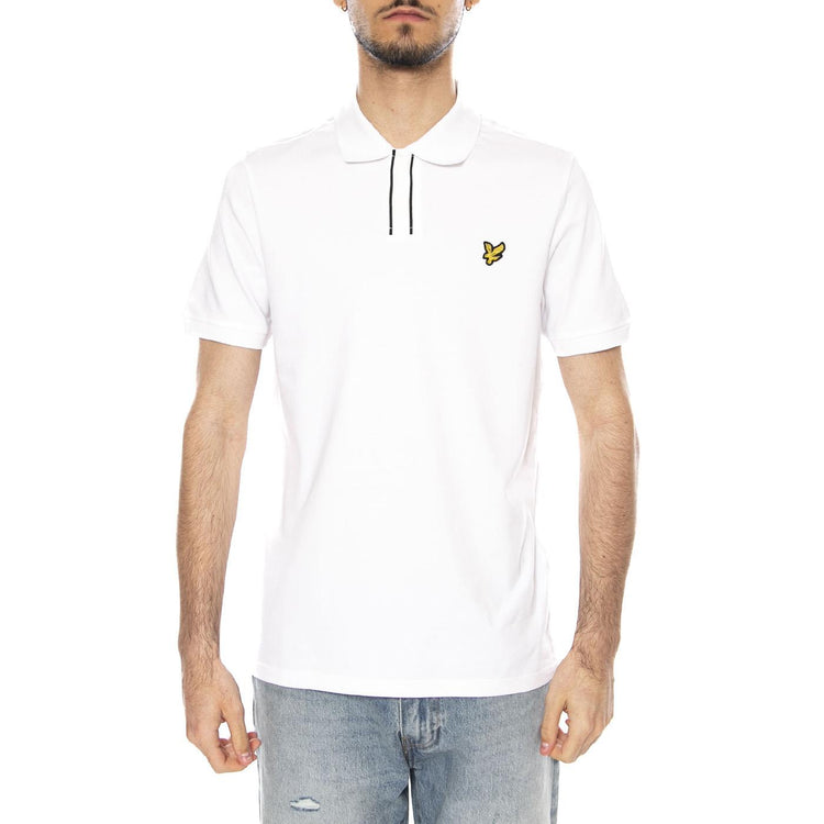 PLACKET TIPPED POLO SHIRT - Polo Uomo Bianca SP2409V 626 LYLE & SCOTT 