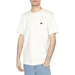 Sign Off Tee Vintage White - Maglietta Giorocollo Uomo Beige 112351234  WRANGLER 