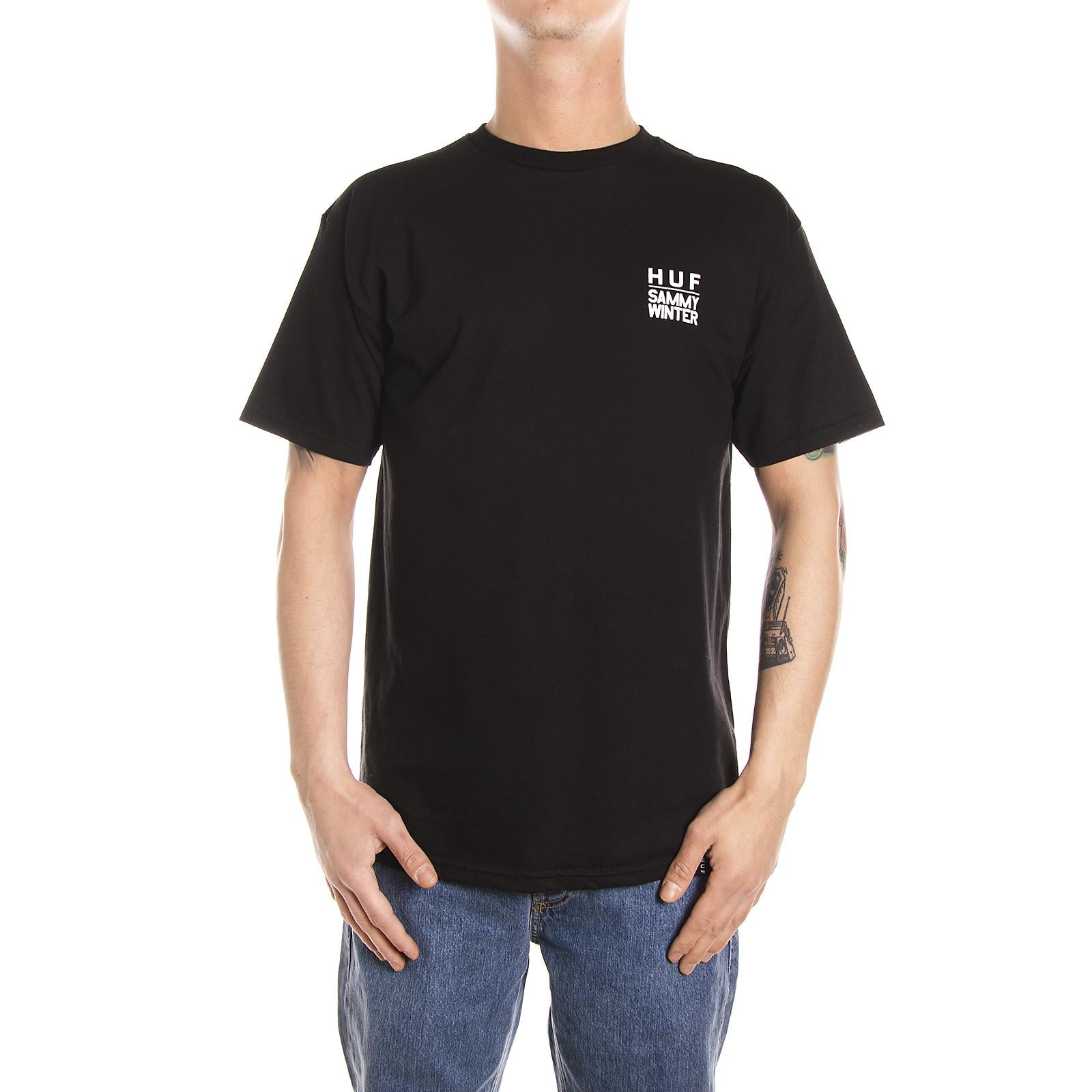 CLICHE X HUF S/S TEEiNDY TS00007-BLACK  HUF 