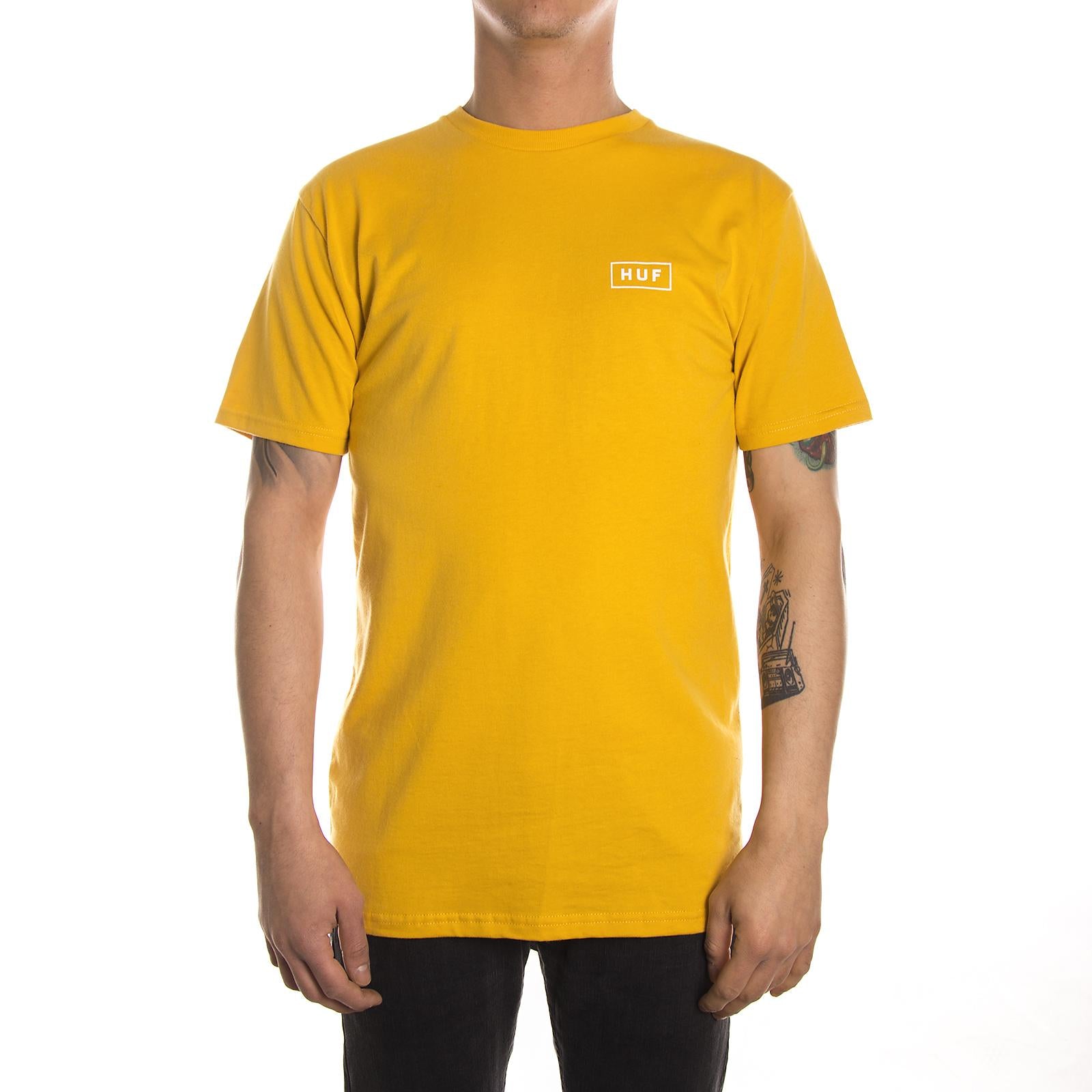 BAR LOGO S/S TEE TS00041-MUSTR  HUF 