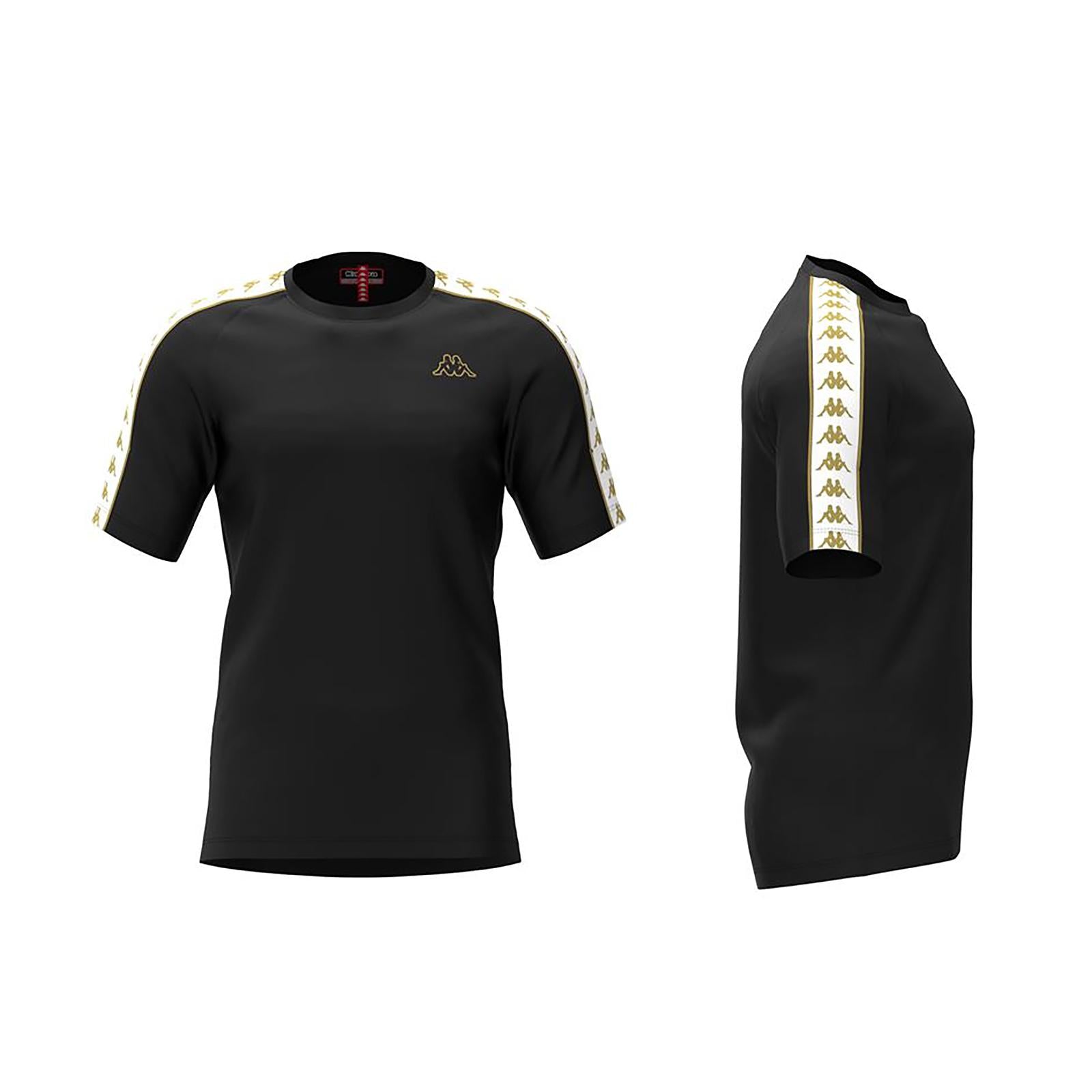 222 BANDA COEN SLIM Black-White-Gold 303UV10-A12  KAPPA 