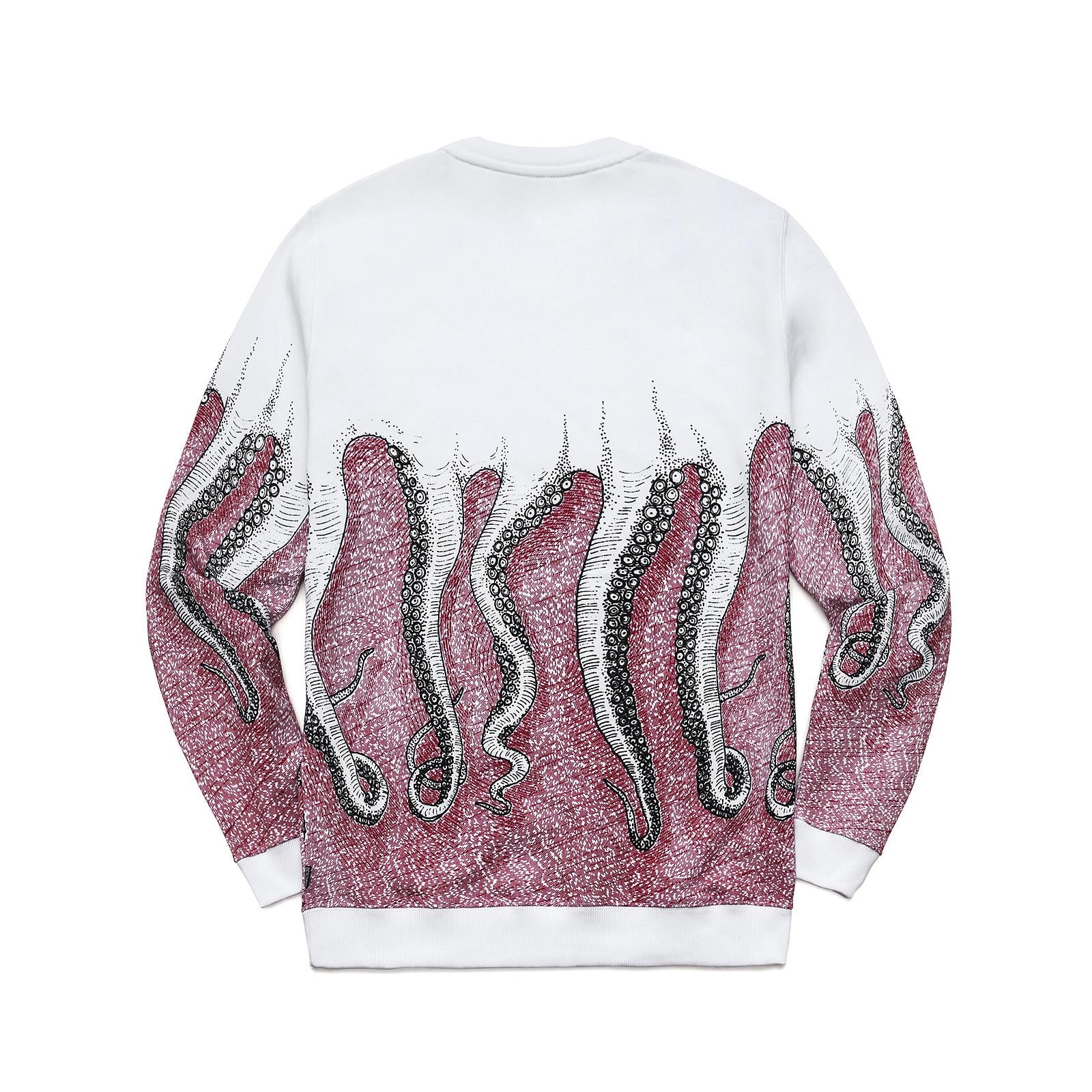 BLACKRED OCTOPUS CNC CREWNECK WHITE 18SOSC04-WHT  OCTOPUS 