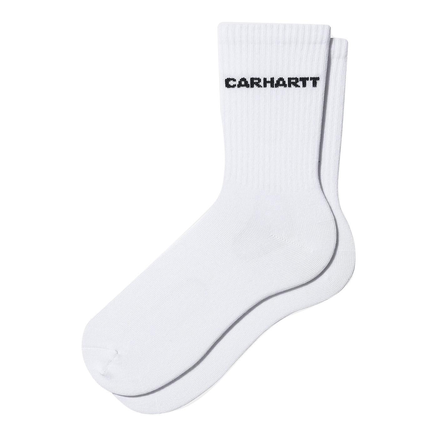 Link Socks White / Black - Calzini Bianchi I033005.00AXX  CARHARTT WIP 