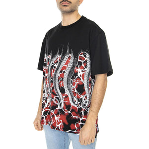 Octopus Marble Tee Black - Maglietta Girocollo Uomo Nera 23SOTS60-BLACK  OCTOPUS 