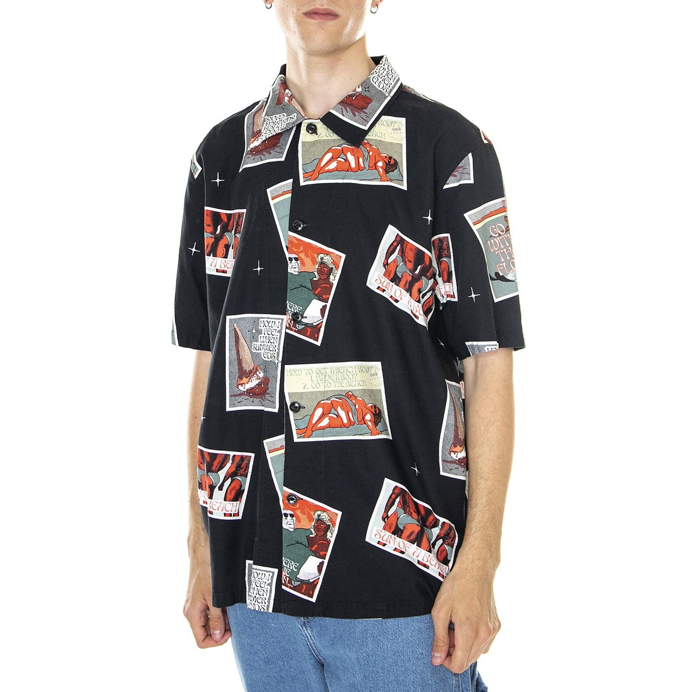 M' Holidays Shirt SS Multicolored - Camicia Maniche Corte Uomo Multicolore I031853.08.67.  EDWIN 