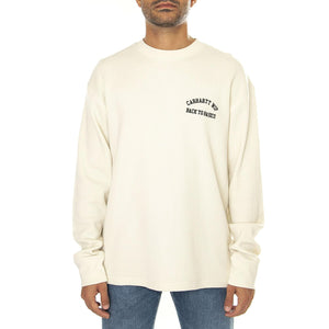 L/S Basics Script T-Shirt Natural / Black - Maglietta Girocollo Maniche Lunghe Uomo Beige I033985.1K6XX  CARHARTT WIP 