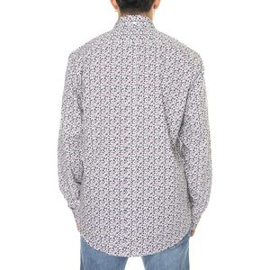 Multicolor Floral Shirt Ivory - Camicia Uomo Avorio / Multicolore 61438-015  BEN SHERMAN 