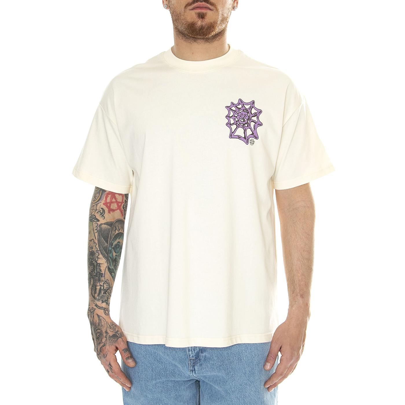 OS Tee Off White - Maglietta Girocollo Uomo Beige FNKSS24-20812  FUNKY 