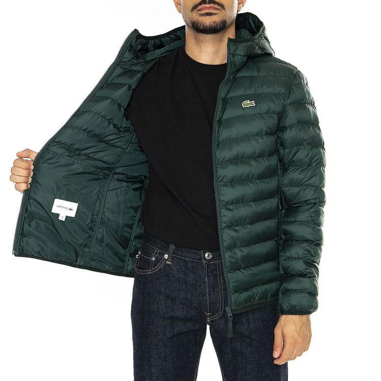 Blusone BH2909-YZP Green - Giacca con Cappuccio Uomo Verde BH2909-YZP  LACOSTE 