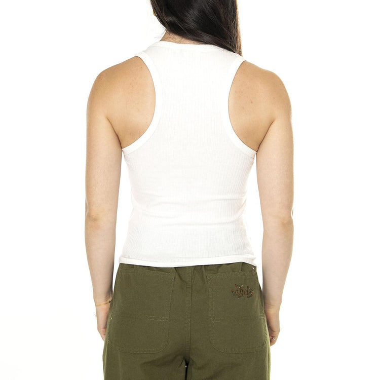 Ribber Tank Ecru - Canotta Donna Bianca 112350212  LEE 