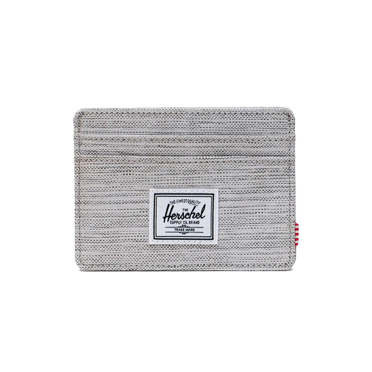 Charlie Cardholder Light Grey Crosshatch - Portacarte Grigio 30065 01866 HERSCHEL 
