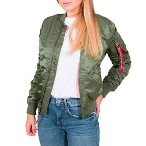 W MA-1 VF 59 SAGE GREEN - Giacca Bomber Donna Verde Militare 26378_1 . ALPHA INDUSTRIES 