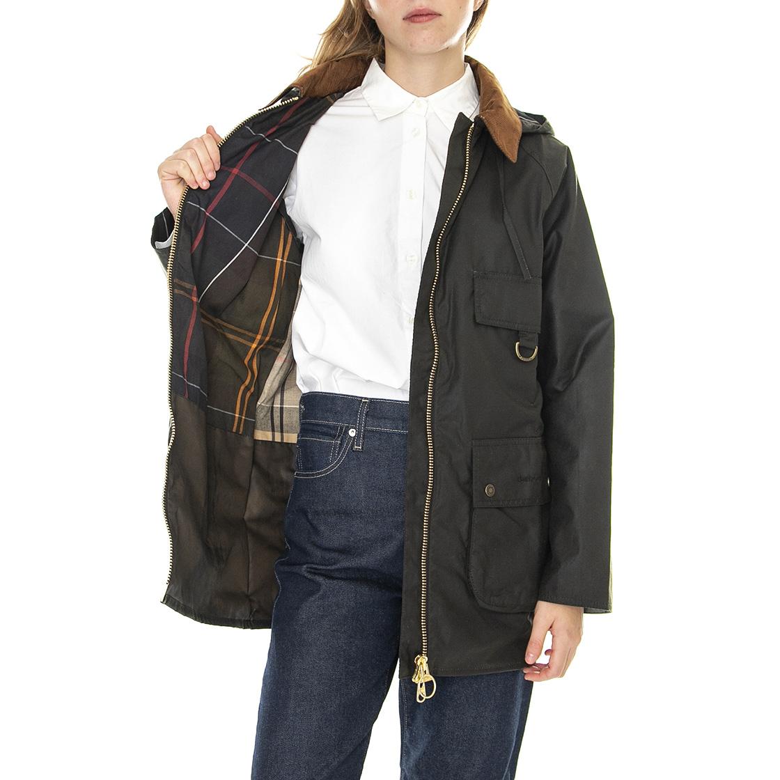 Highclere Wax Olive - Giacca Invernale Donna Marrone 222MLWX1262-OL71  BARBOUR 