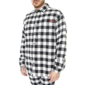 OC x DICKIES Tweed Shirt Black Check - Camicia Uomo Nera / Multicolore DK0A4Y4WE901  DICKIES 