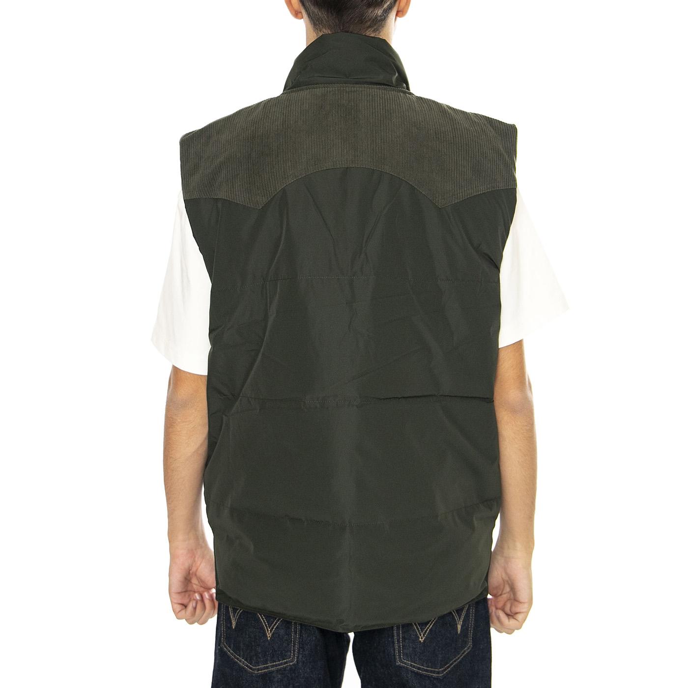 Reversible Western Puffer Olive Nig. - Giacca Smanicata Uomo Multicolore 112355686-GREEN  LEE 