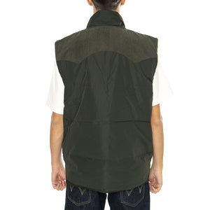 Reversible Western Puffer Olive Nig. - Giacca Smanicata Uomo Multicolore 112355686-GREEN  LEE 