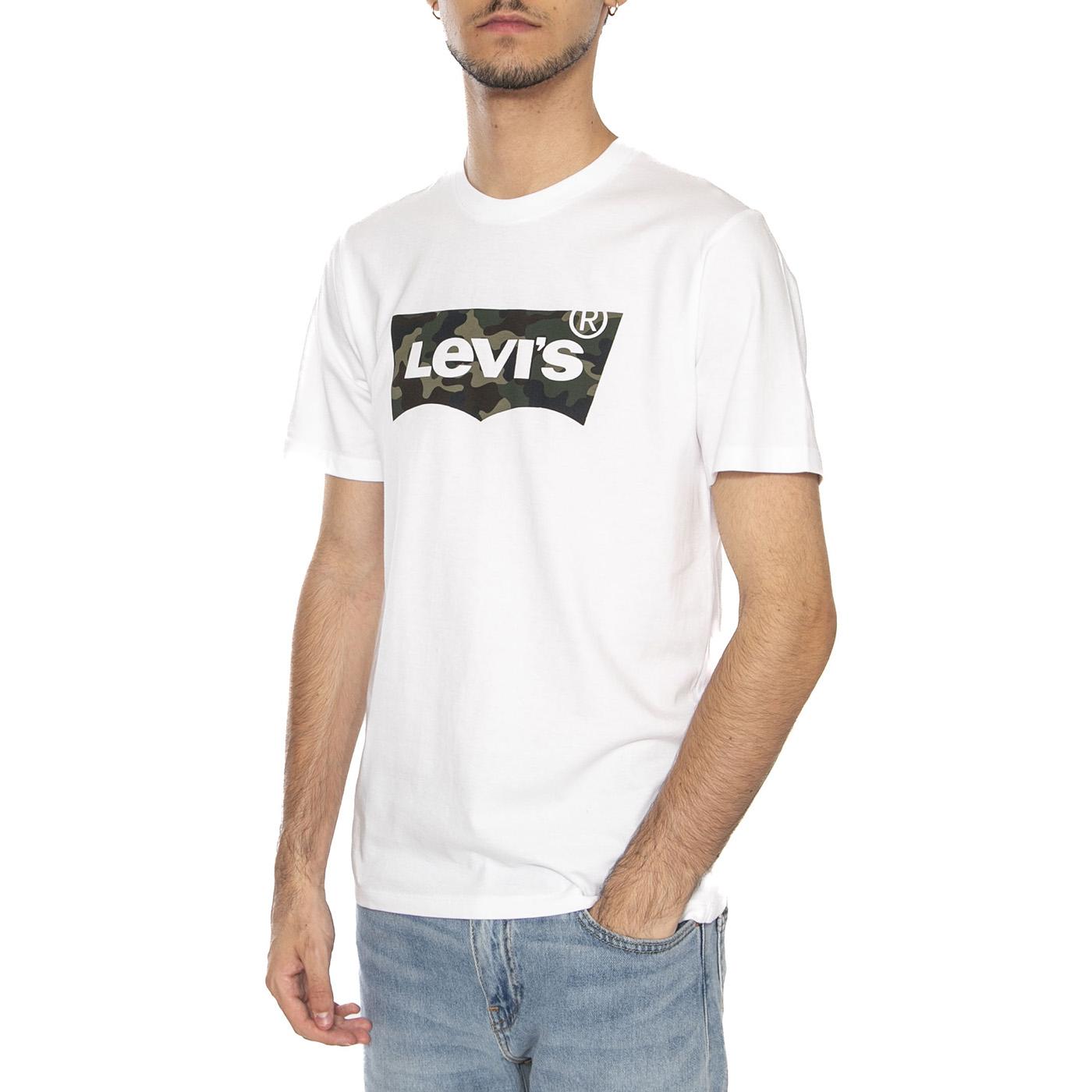 T-shirt Levi's Classic Logo White - Maglietta Girocollo Uomo Bianca 22489-0163  LEVIS 