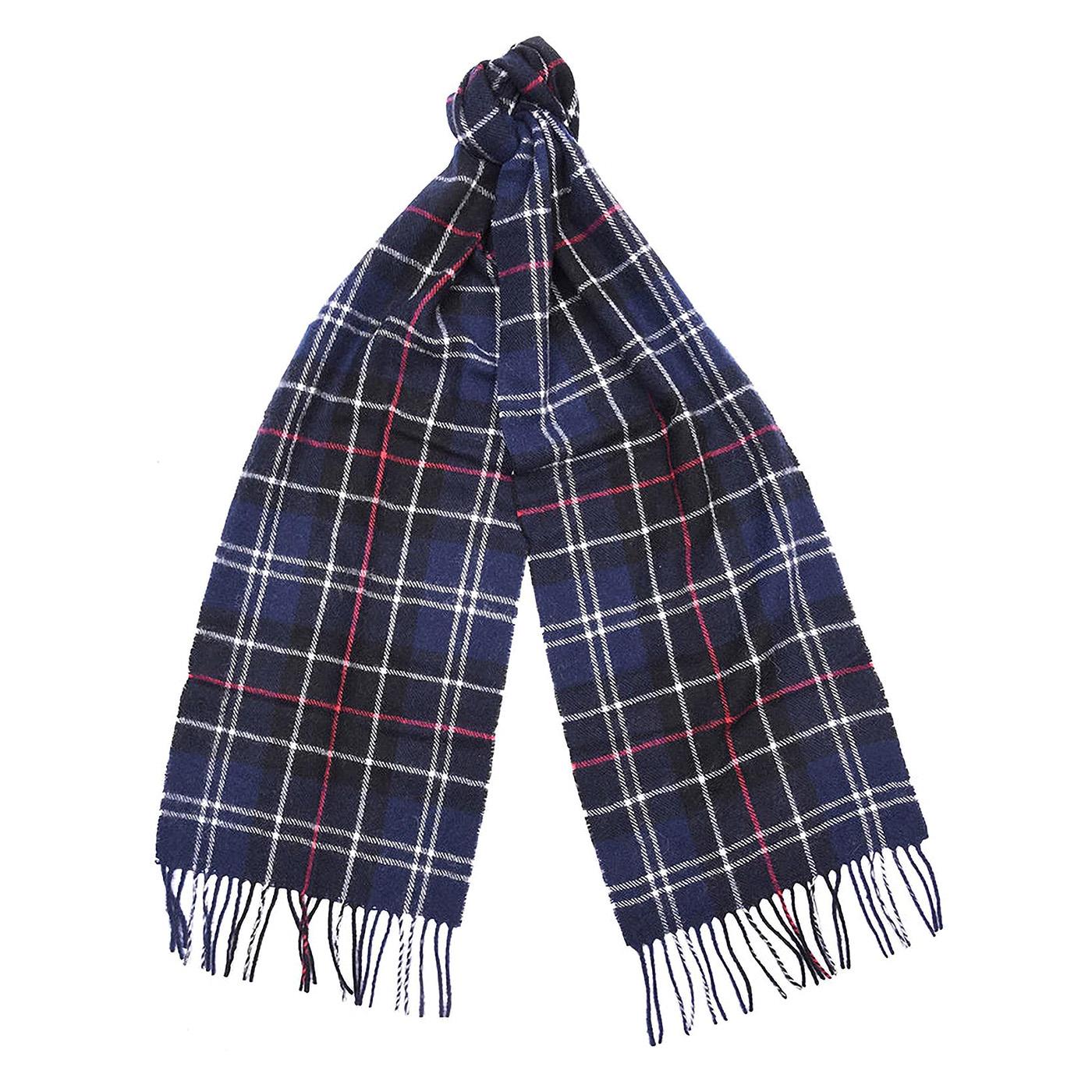 Tartan Lambswool Scarf Navy / Red - Sciarpa Multicolore USC0001-NY11-FW23  BARBOUR 