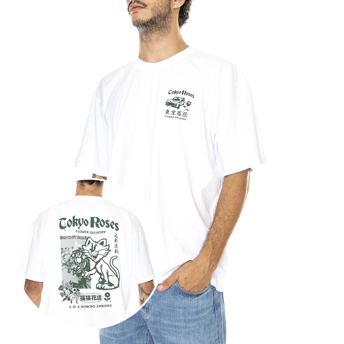 Tokyo Roses Ts White - Maglietta Girocollo Uomo Bianca I031128.02.67.-02.67  EDWIN 