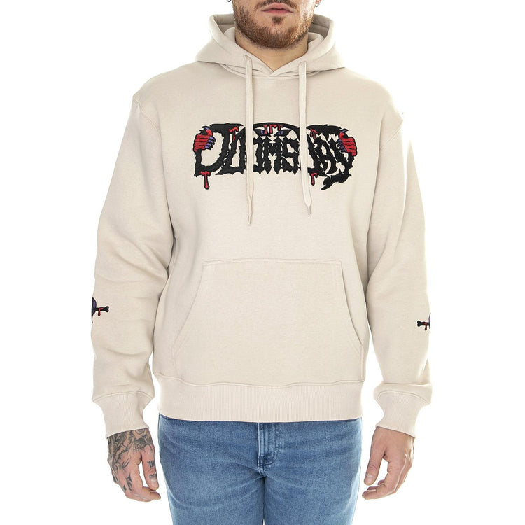 Blody Hoodie Cream - Felpa con Cappuccio Uomo Beige HDY0125CRE  DOOMSDAY 