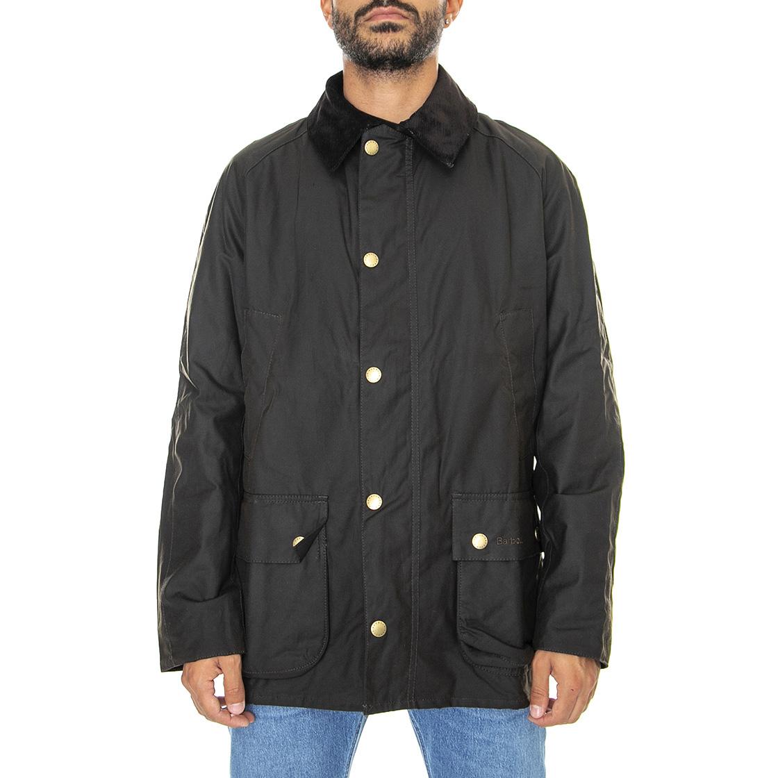 Ashby Wax Jacket Olive - Giacca Invernale Uomo Marrone 222MMWX0339-OL71  BARBOUR 