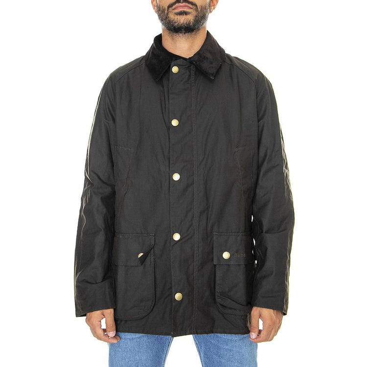 Ashby Wax Jacket Olive - Giacca Invernale Uomo Marrone 222MMWX0339-OL71  BARBOUR 