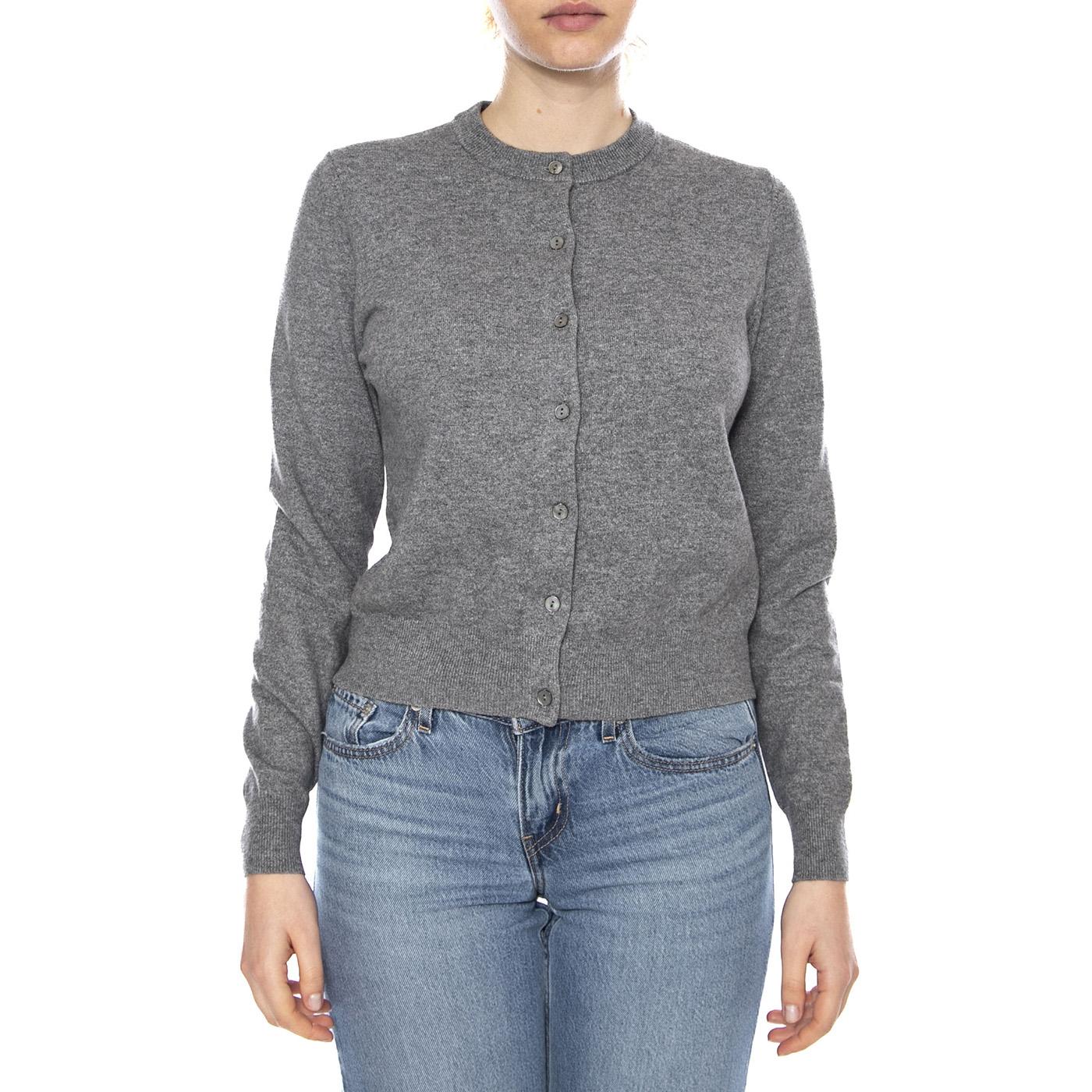 Super Soft Crewneck Cardigan - Dark Heather G - Cardigan Donna Grigio 0037P 0001 LEVIS 