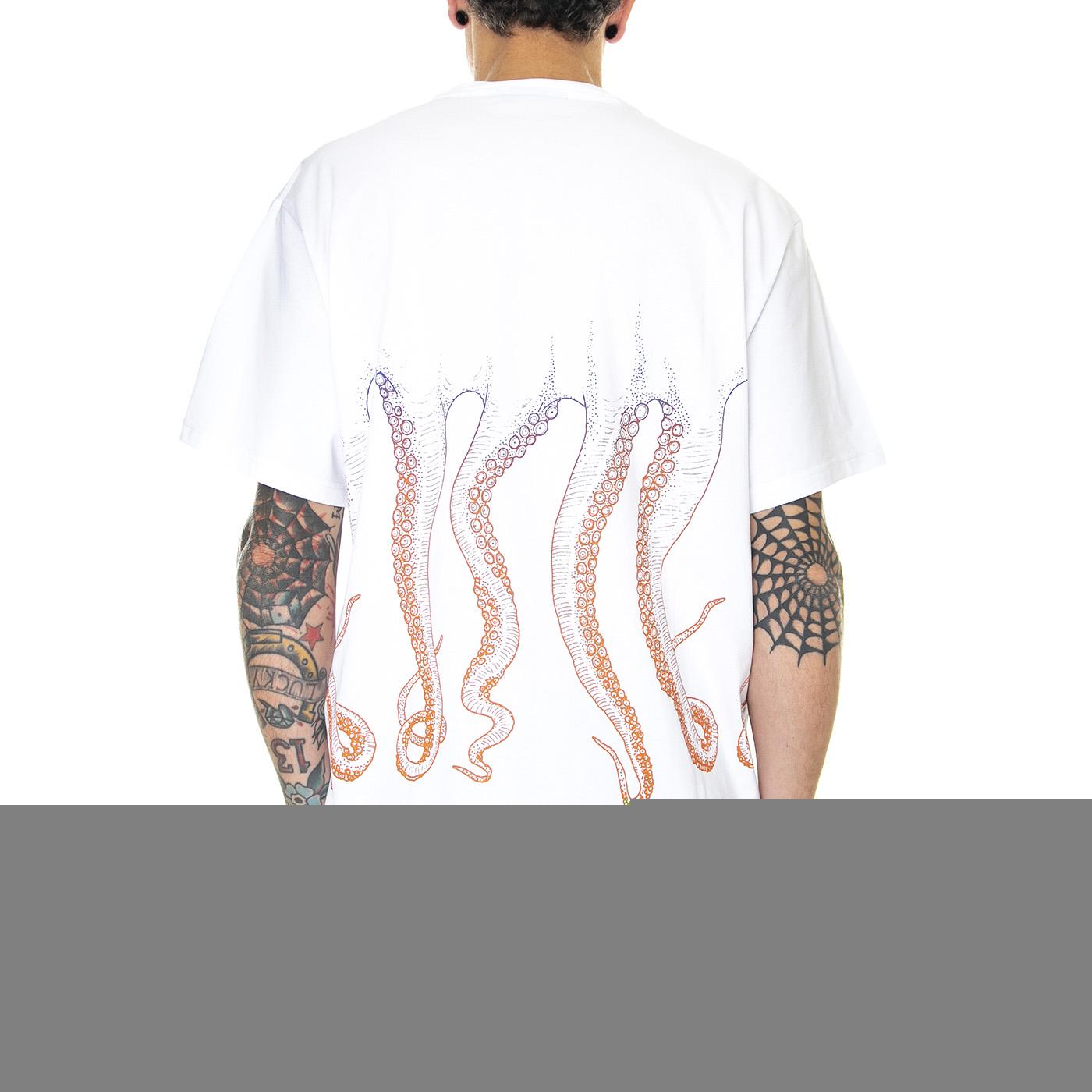 Octopus Gradient Tee White - Maglietta Girocollo Uomo Bianca 22WOTS13-WHITE  OCTOPUS 