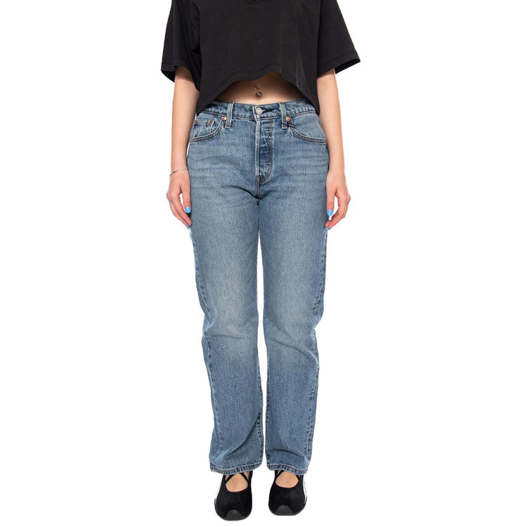 501 CURVE LUCID DREAM BLUE - Pantaloni Denim Jeans Donna Blu 0036A 0002 LEVIS 