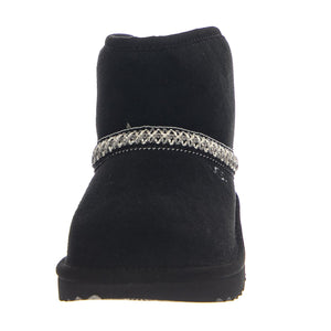 K Classic Mini Crescent Black - Stivali Bambini Neri UGKCLMCRBK1157697K  UGG 