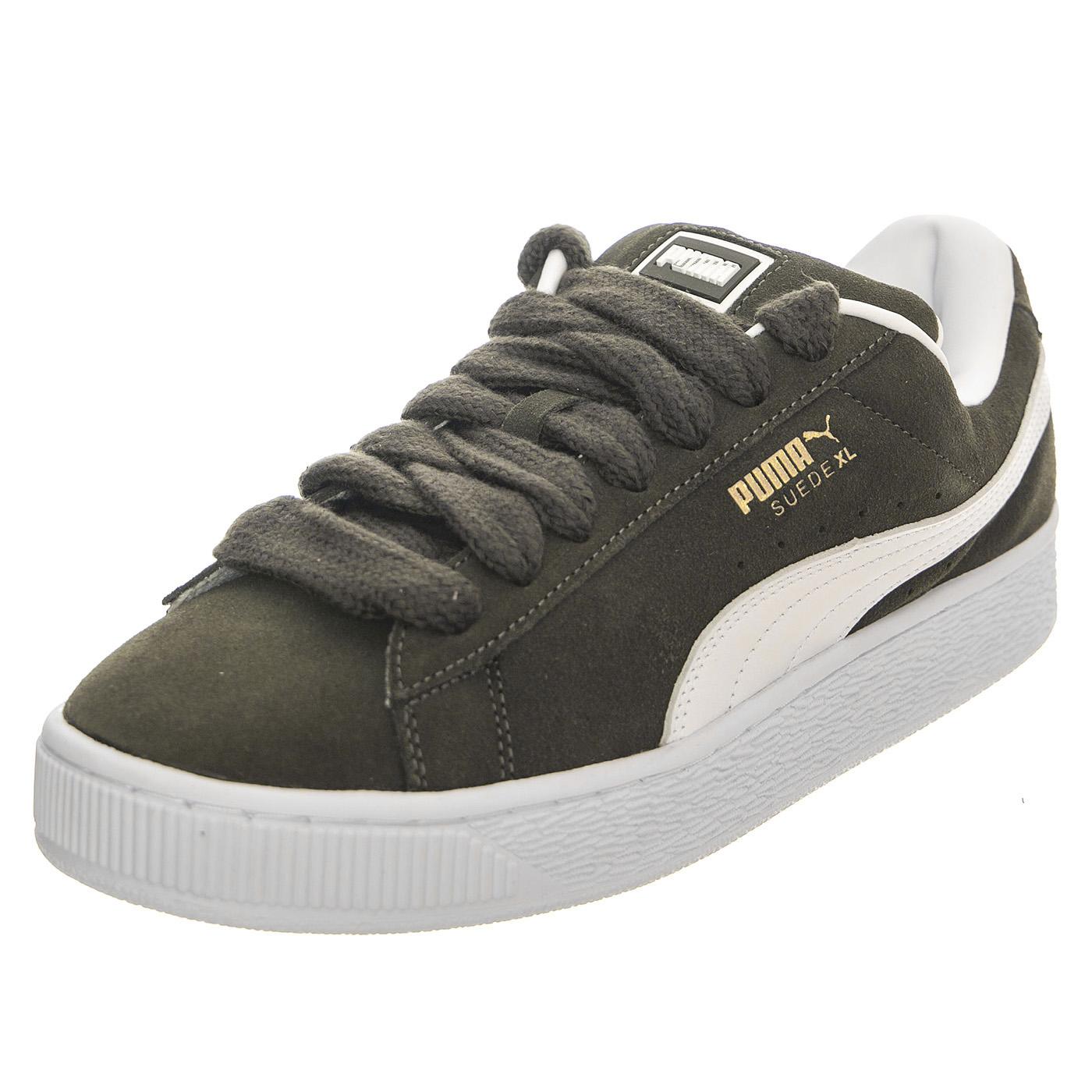 Suede XL Green Shoes - Scarpe Stringate Profilo Basso Uomo Verdi 395205-13  PUMA 