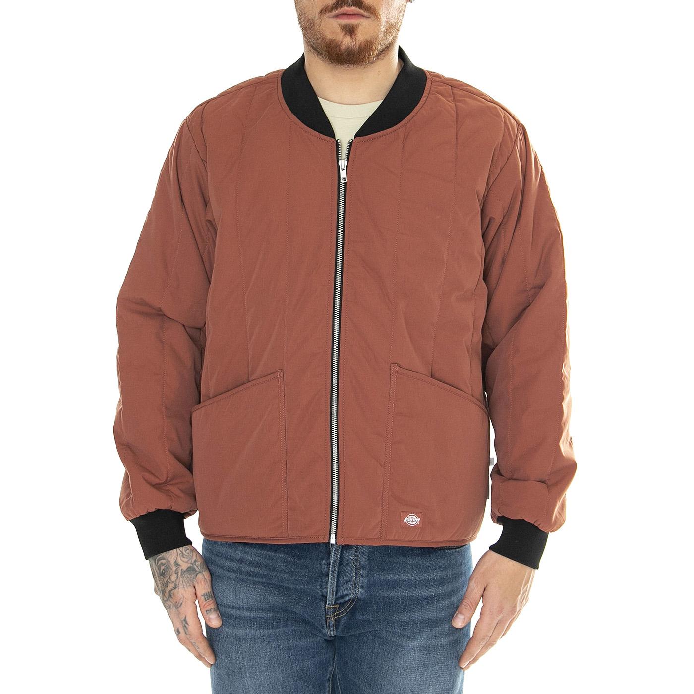 Quilted Jacket Nin Mahogany - Giacca Uomo Rossa DK0A4YVJH441  DICKIES 