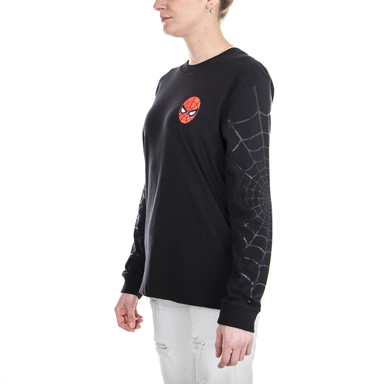 WM SPIDEY WEBS LS BF TEE Black VA3QXQBLK  VANS 