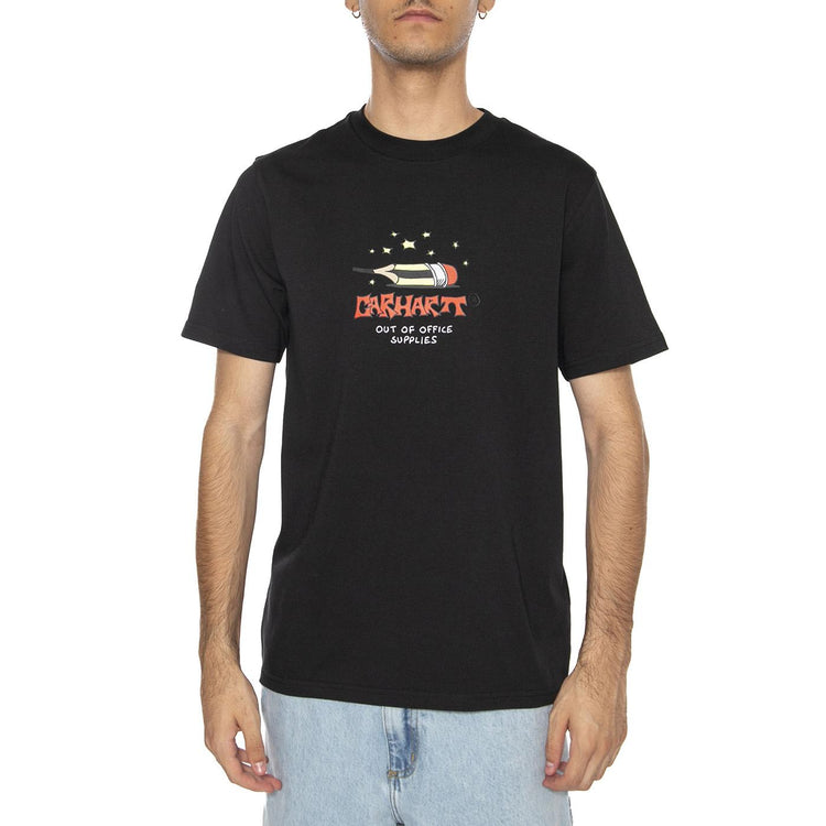 S/S Work Life Romance T-Shirt Black - Maglietta Girocollo Uomo Nera I035201.89XX  CARHARTT WIP 