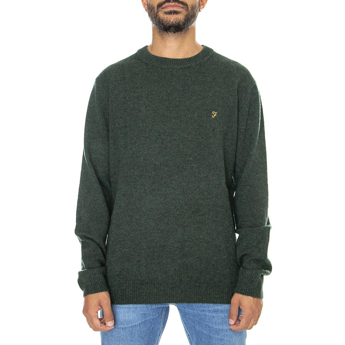 Birchall Crew Sweat Evergreen - Maglione Girocollo Uomo Verde F4GFB042-357  FARAH 
