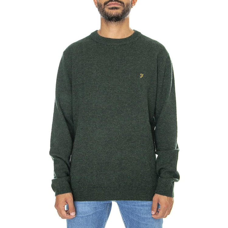 Birchall Crew Sweat Evergreen - Maglione Girocollo Uomo Verde F4GFB042-357  FARAH 