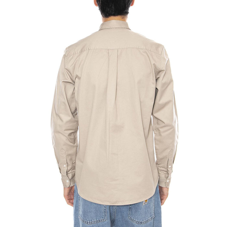 L/S Madison Shirt Fleur De Sel / Wax - Camicia Uomo Beige I023339.2V4XX  CARHARTT WIP 